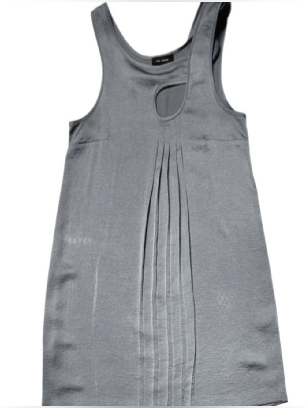The Cop. Copine Neutral Pleated Cutout Dress